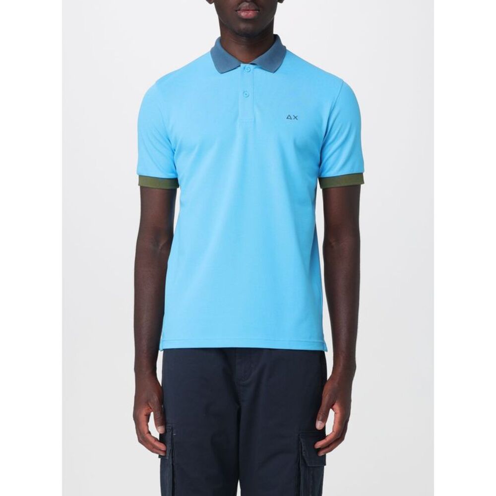 Sun68 Polo Shirt Men Turquoise